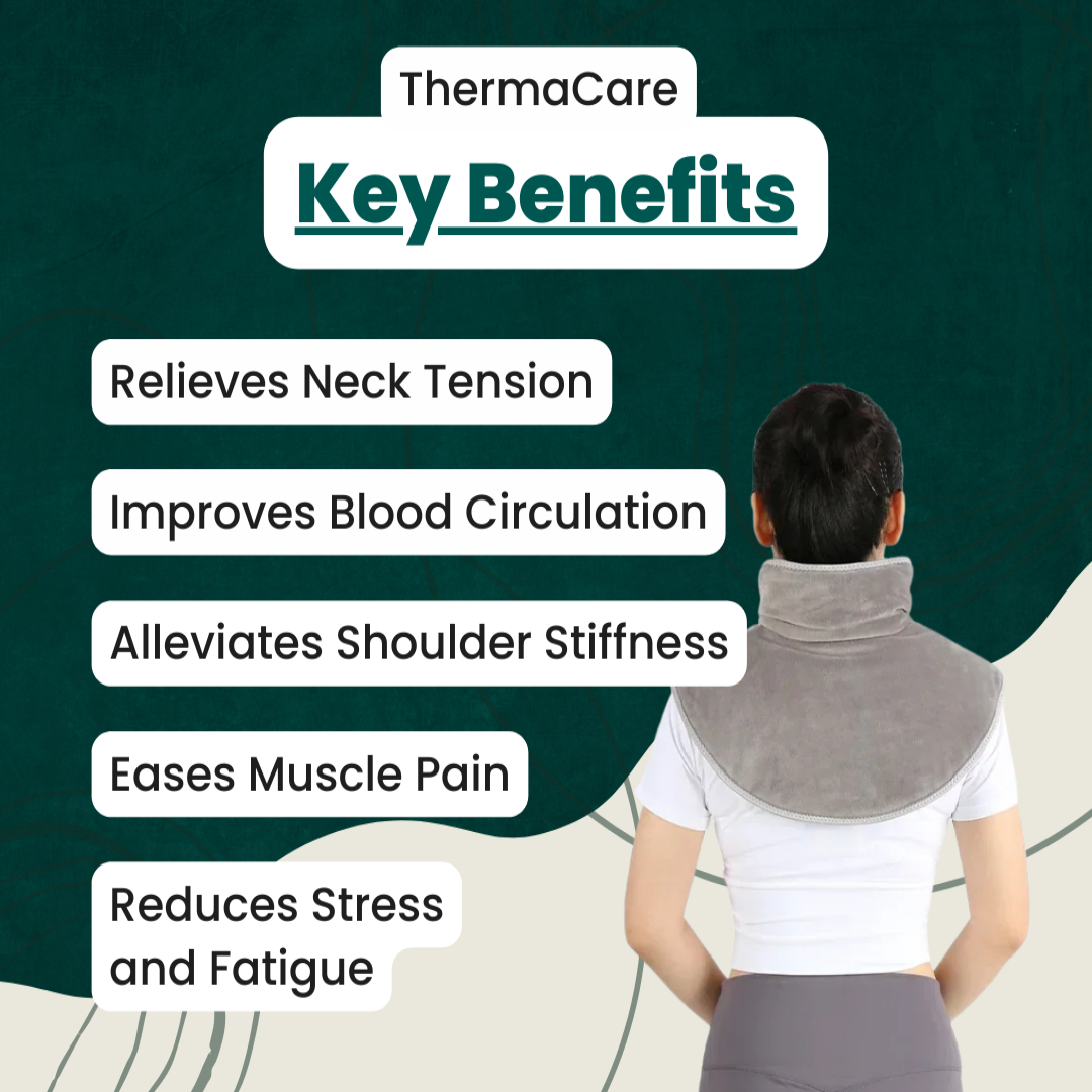 Hendrano™ USB Heated Neck and Shoulder Wrap with Massage