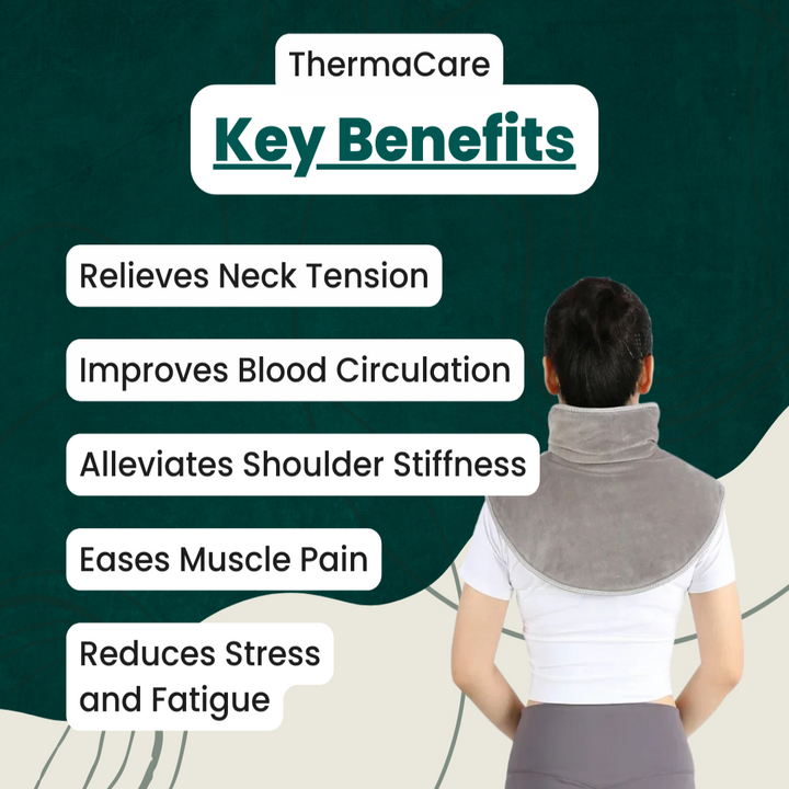 Hendrano™ USB Heated Neck and Shoulder Wrap with Massage