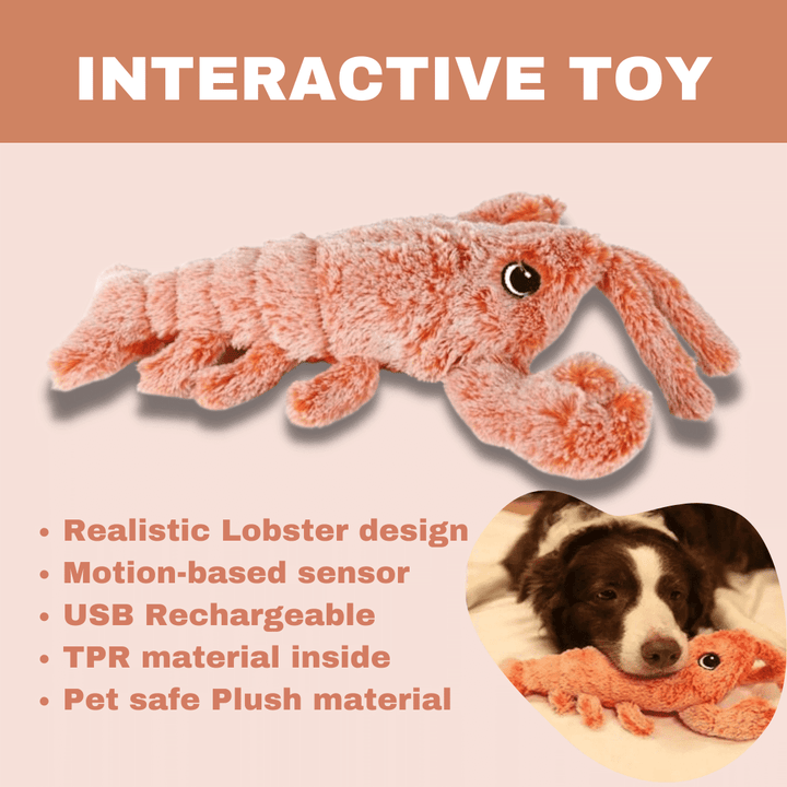 Floppy Lobster Dog Toy with Lifelike Texture for Playtime