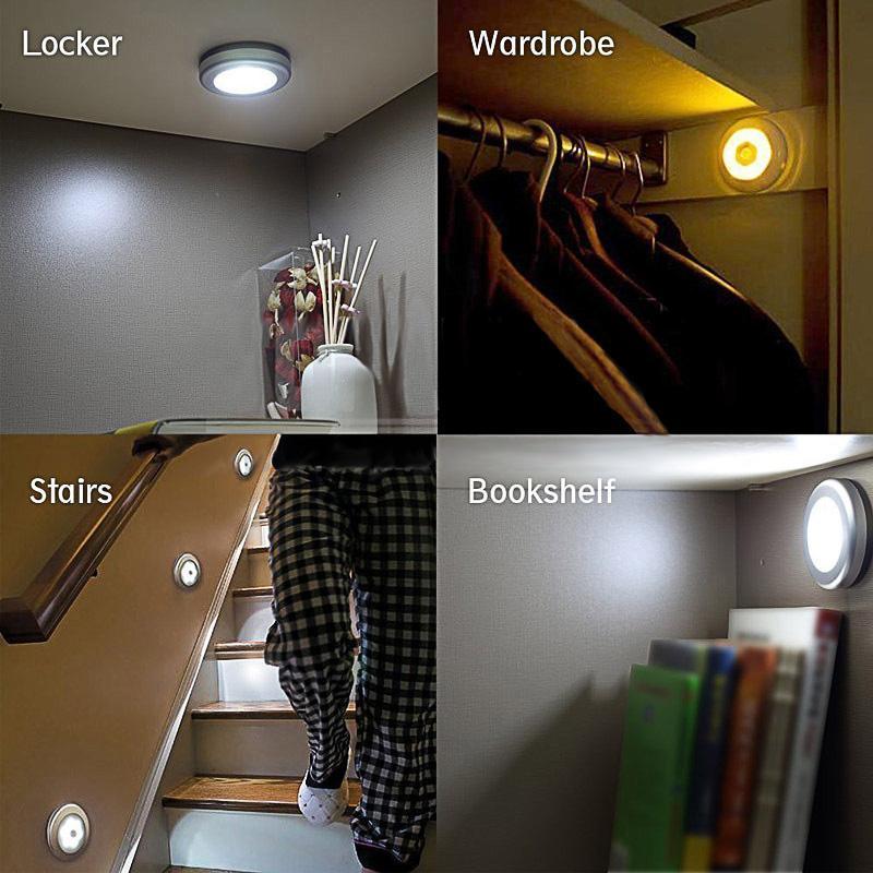 Wireless Motion Sensor LED Night Light with Stick-On Mount