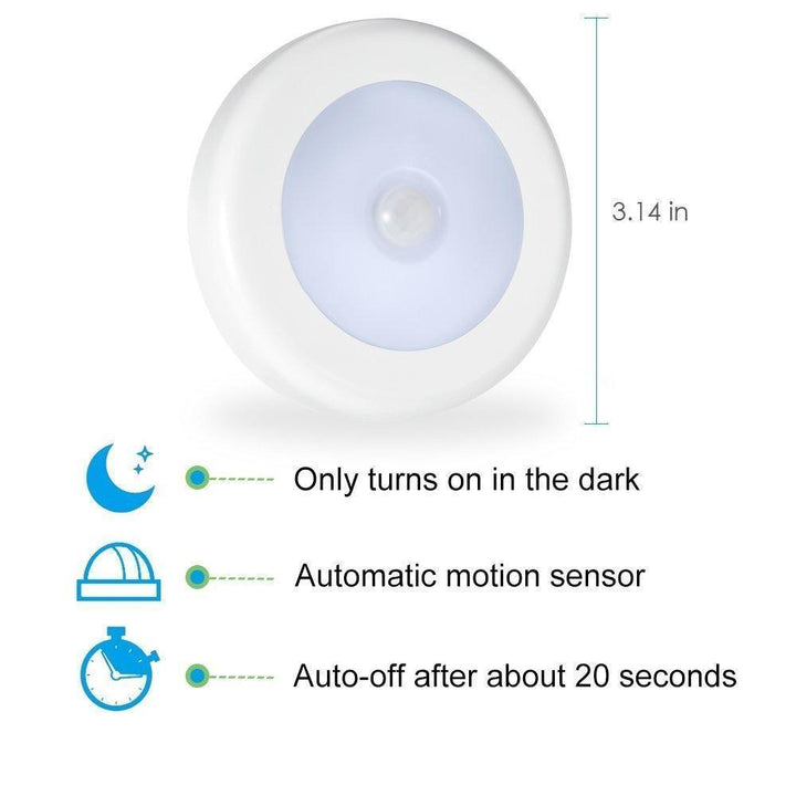 Wireless Motion Sensor LED Night Light with Stick-On Mount