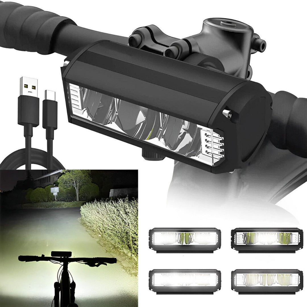 Hendrano™ Rechargeable LED Bike Light with IPX6 Waterproof Housing