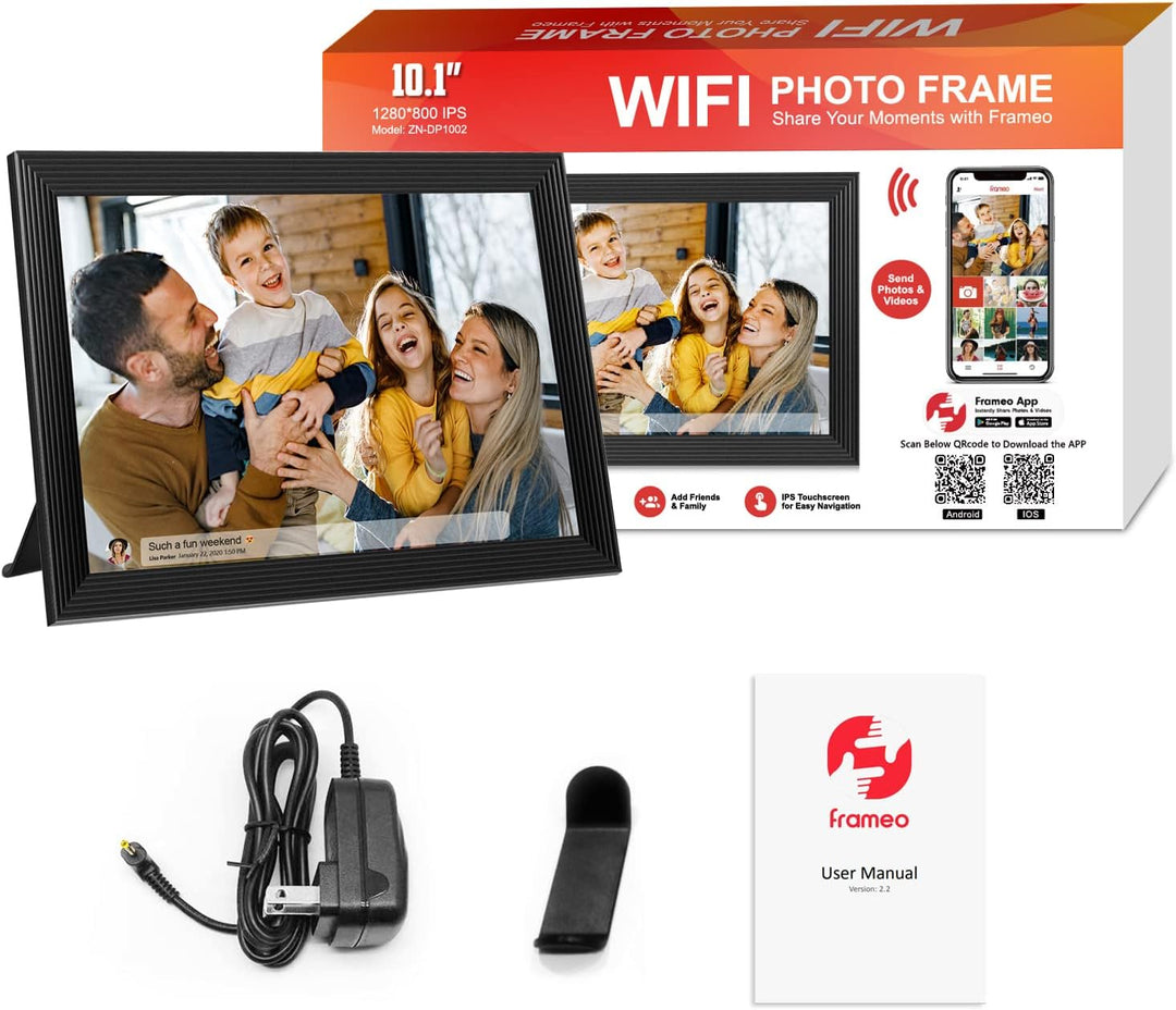 10.1" Wi-Fi Digital Picture Frame with Video and App Sharing