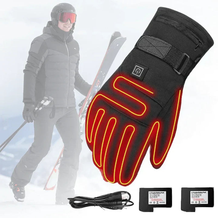 Hendrano™ Waterproof Heated Gloves with 3 Heat Levels and Touchscreen
