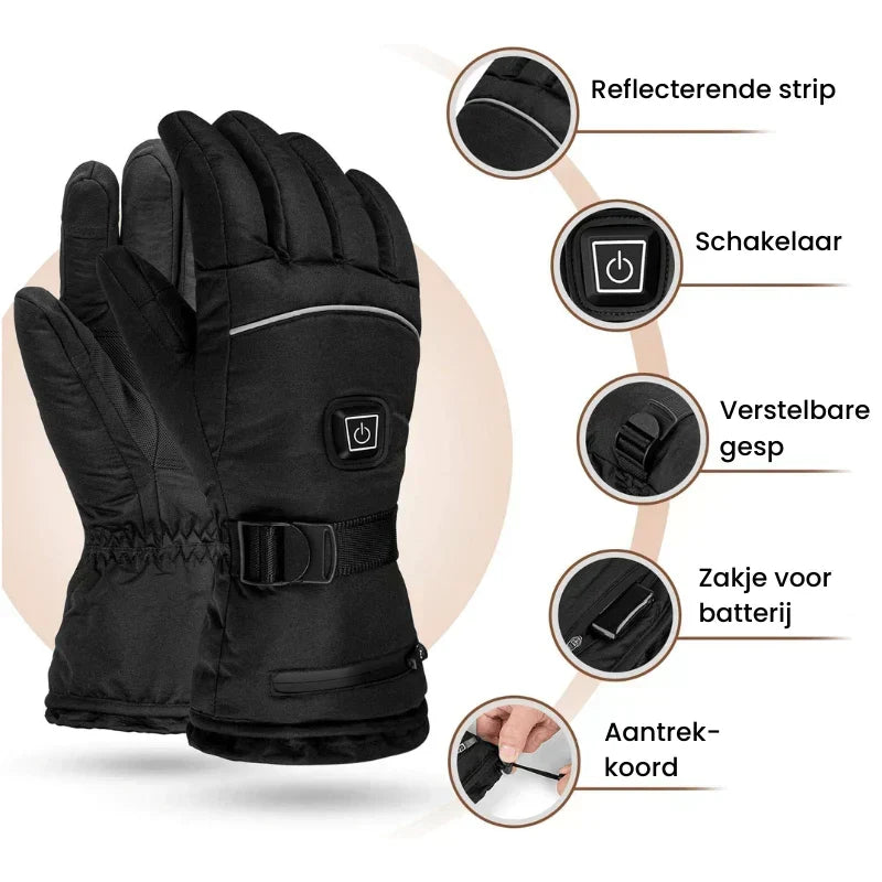 Hendrano™ Waterproof Heated Gloves with 3 Heat Levels and Touchscreen