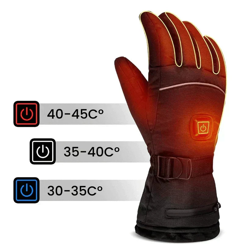Hendrano™ Waterproof Heated Gloves with 3 Heat Levels and Touchscreen