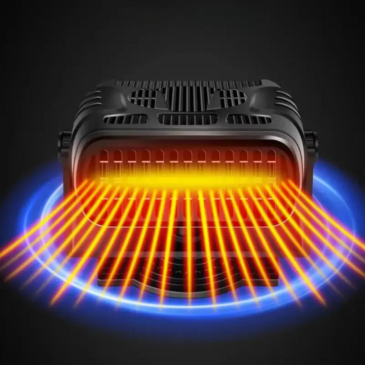 Hendrano™ 12V Car Heater and Cooling Fan with 360° Mount