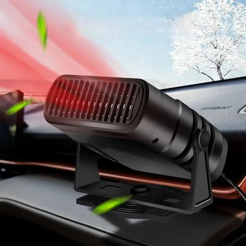 Hendrano™ 12V Car Heater and Cooling Fan with 360° Mount