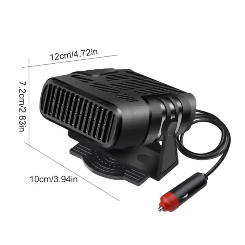 Hendrano™ 12V Car Heater and Cooling Fan with 360° Mount