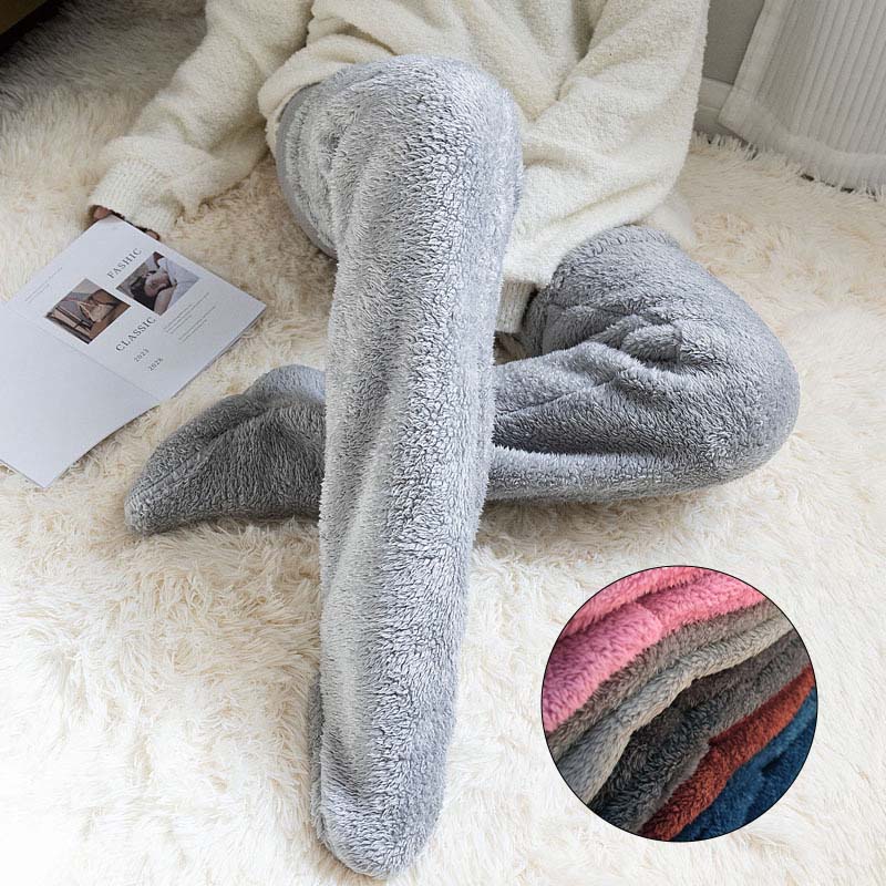 Thermal Knee Warmer Socks for Cold Winter Days