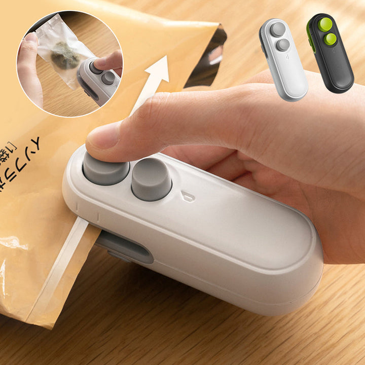 Rechargeable Mini Bag Heat Sealer with Built-In Cutter