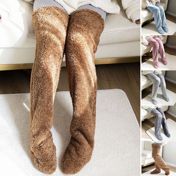Thermal Knee Warmer Socks for Cold Winter Days