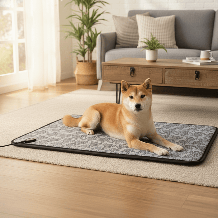 Hendrano™ Heated Pet Mat with Two Heat Settings and Waterproof Cover
