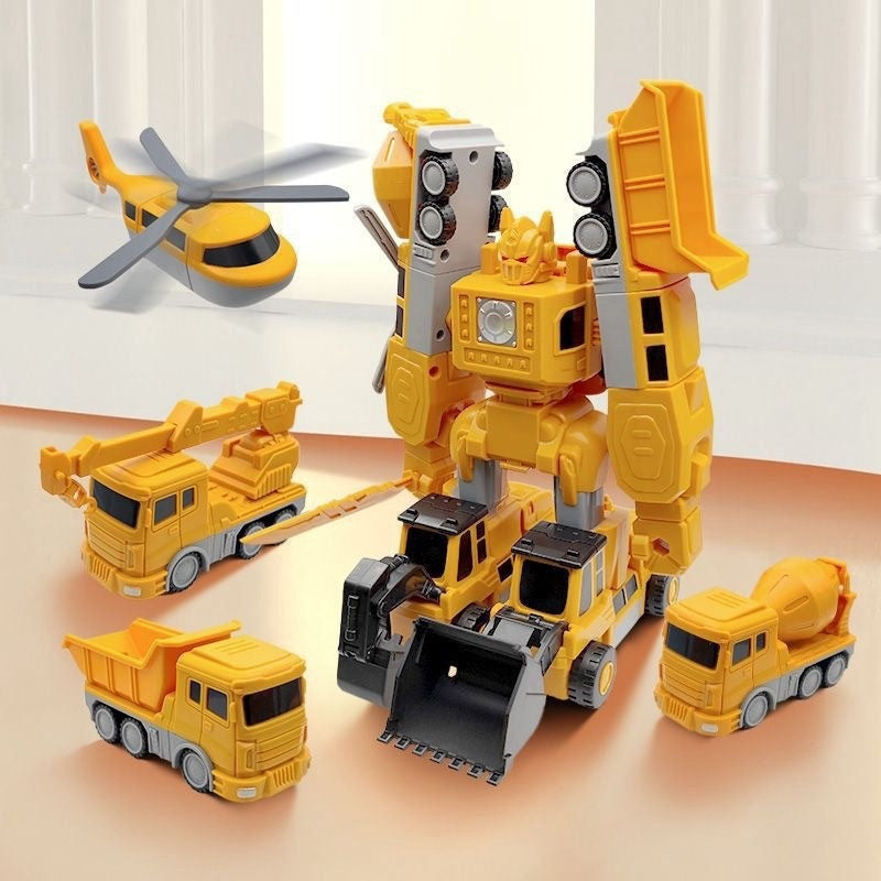 Magnetic Transforming Car Toy for Creative Building Play