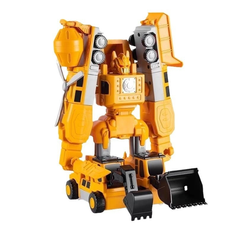 Magnetic Transforming Car Toy for Creative Building Play