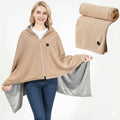 Hendrano™ USB-C Heated Shawl with 8 Heat Zones & Zipper Closure