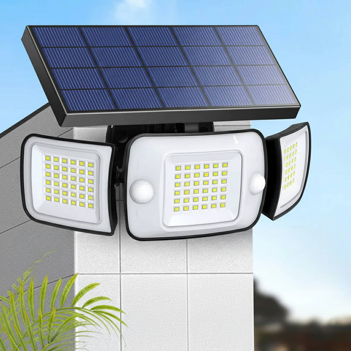 Hendrano™ Solar Flood Light with Motion Sensor and 3 Adjustable Light Heads