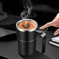Hendrano™ Self-Stirring Heated Travel Mug with Live Temperature Display