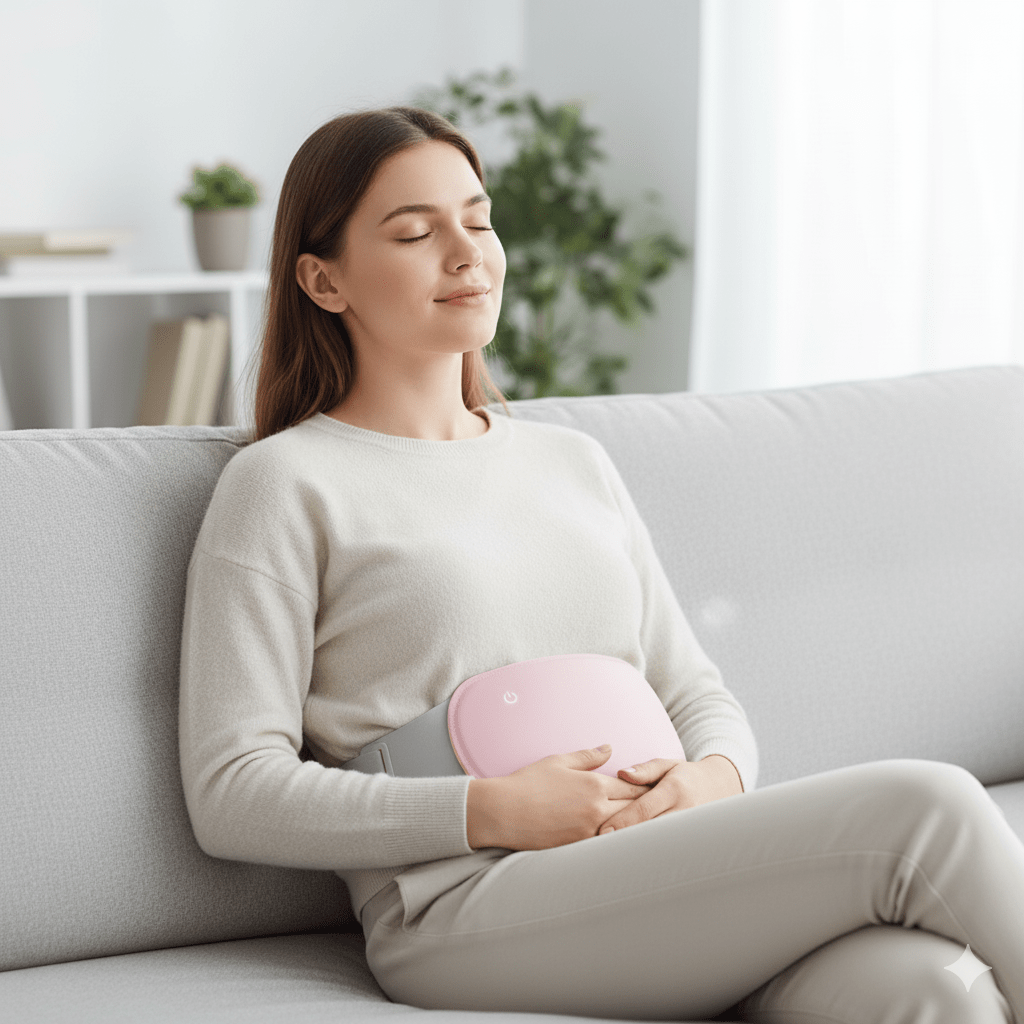 Hendrano™ Cordless Belly Heating Pad with Vibration and 3 Heat Settings