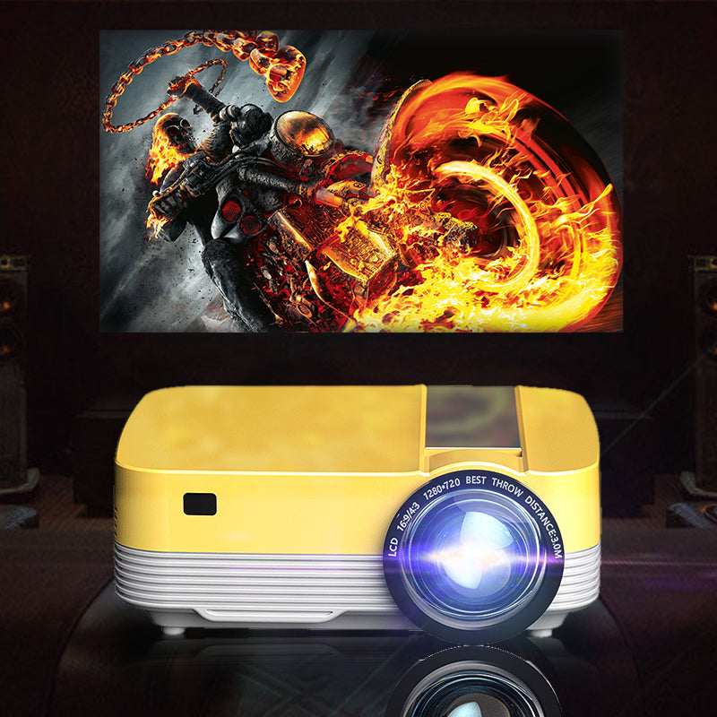 Mini HD Projector with Tripod and Built-In Speakers