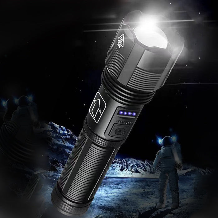 Hendrano™ Rechargeable Waterproof LED Flashlight with Zoom and 5 Modes