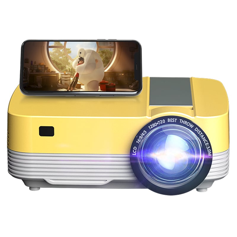 Mini HD Projector with Tripod and Built-In Speakers