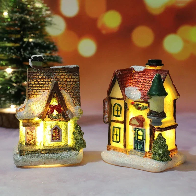 Winter Dreams LED Christmas House Figurines