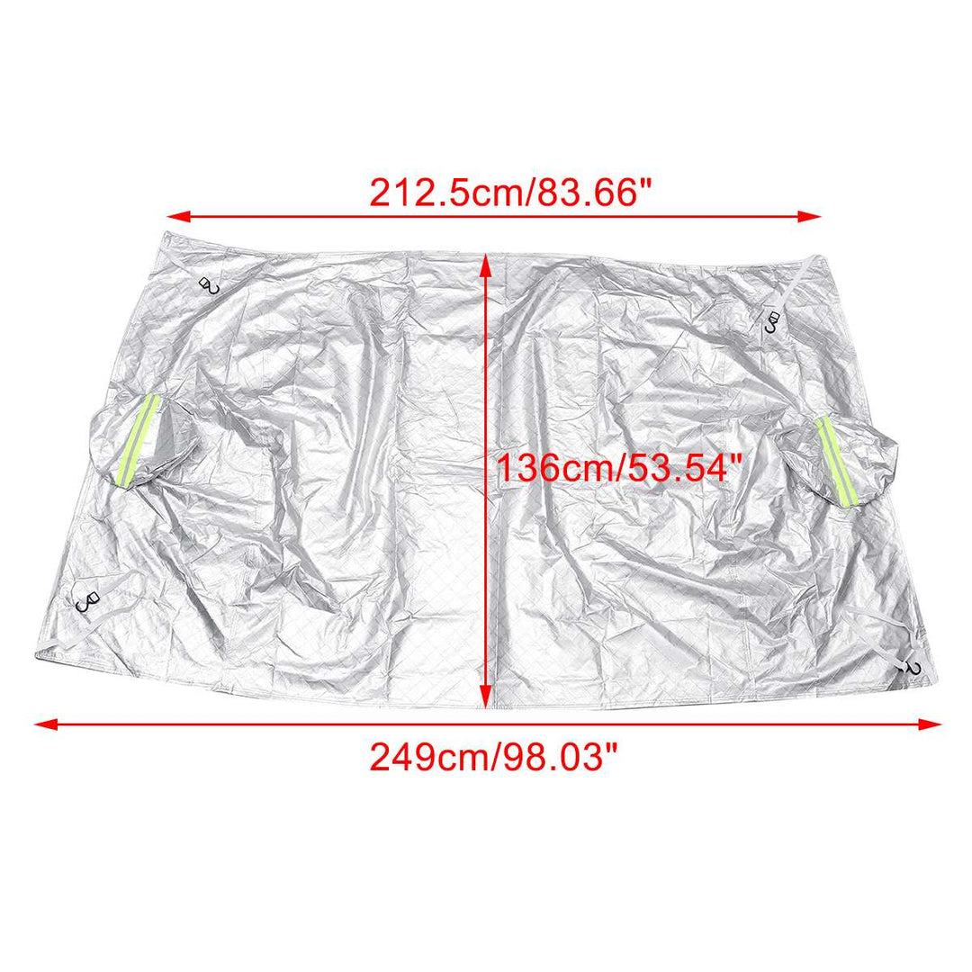 Windshield Snow Cover with 4-Layer Insulation &amp; Reflective Strip