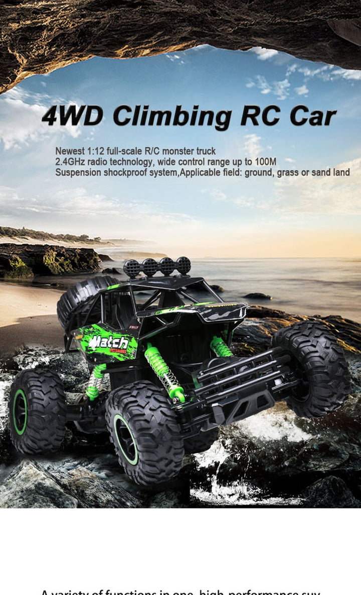1:12 Remote Control 4x4 Monster Truck for Off-Road Fun