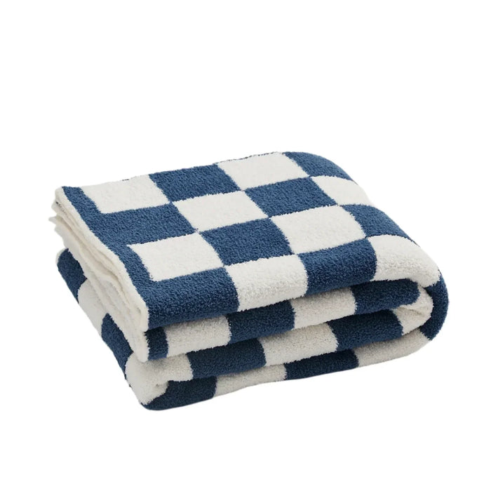 Hendrano™ Plush Navy Blue Throw Blanket for Year-Round Coziness