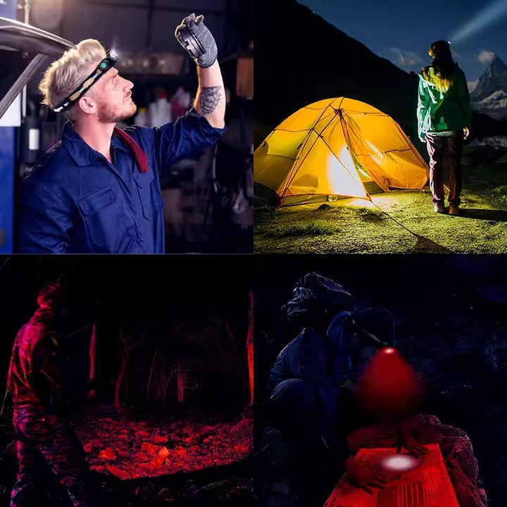 Hendrano™ Rechargeable LED Headlamp with White and Red Light Modes
