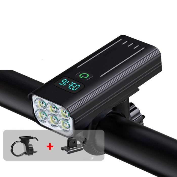 Hendrano™ 5000 Lumen Bike Light with 12 LEDs and USB-C Rechargeable Battery