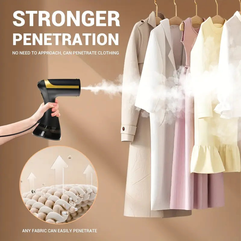 1500W Handheld Garment Steamer with 30-Second Heat-Up