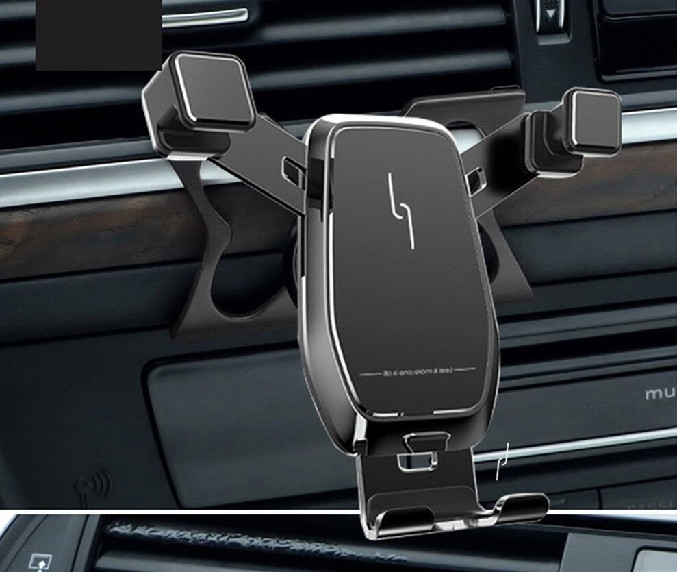 Universal Car Phone Mount with One-Hand Use and Full Rotation
