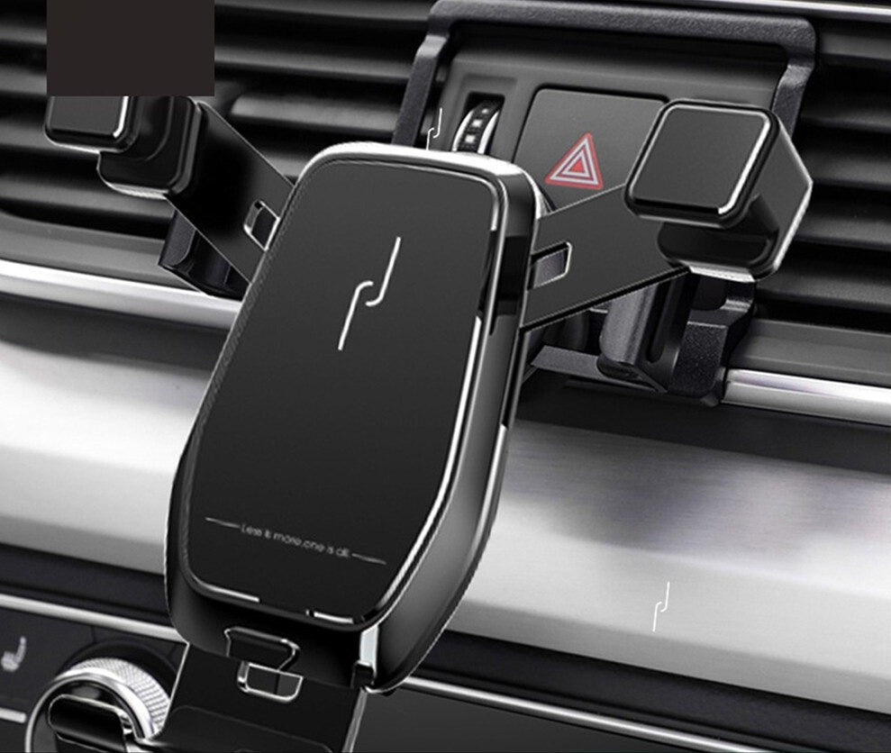 Universal Car Phone Mount with One-Hand Use and Full Rotation