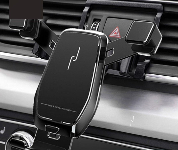 Universal Car Phone Mount with One-Hand Use and Full Rotation