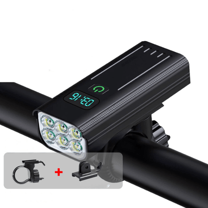 Hendrano™ 5000 Lumen Bike Light with 12 LEDs and USB-C Rechargeable Battery