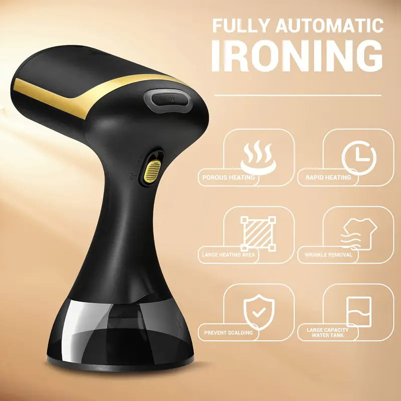 1500W Handheld Garment Steamer with 30-Second Heat-Up