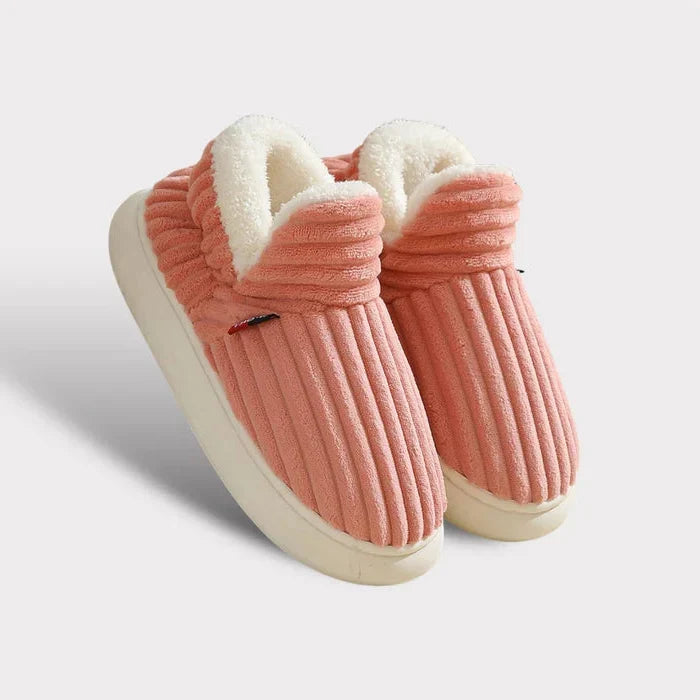 Ultra-Soft Flannel Fleece Slippers with Non-Slip Sole