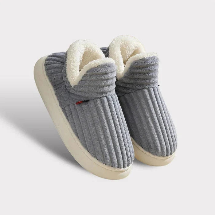 Ultra-Soft Flannel Fleece Slippers with Non-Slip Sole