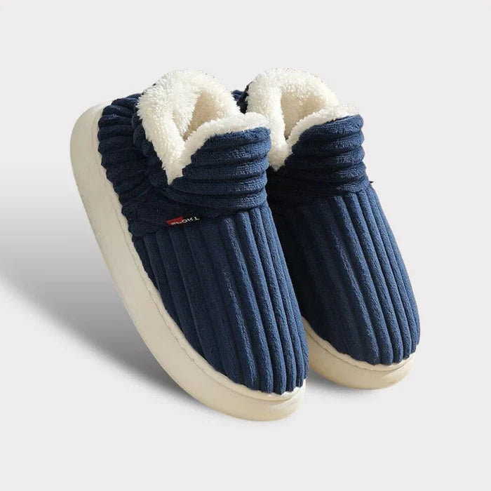 Ultra-Soft Flannel Fleece Slippers with Non-Slip Sole