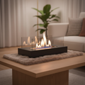Hendrano™ Indoor/Outdoor Tabletop Fire Pit with Tempered Glass Panels