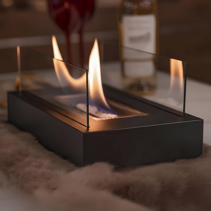 Modern Indoor/Outdoor Fire Feature – Elegant Ambiance