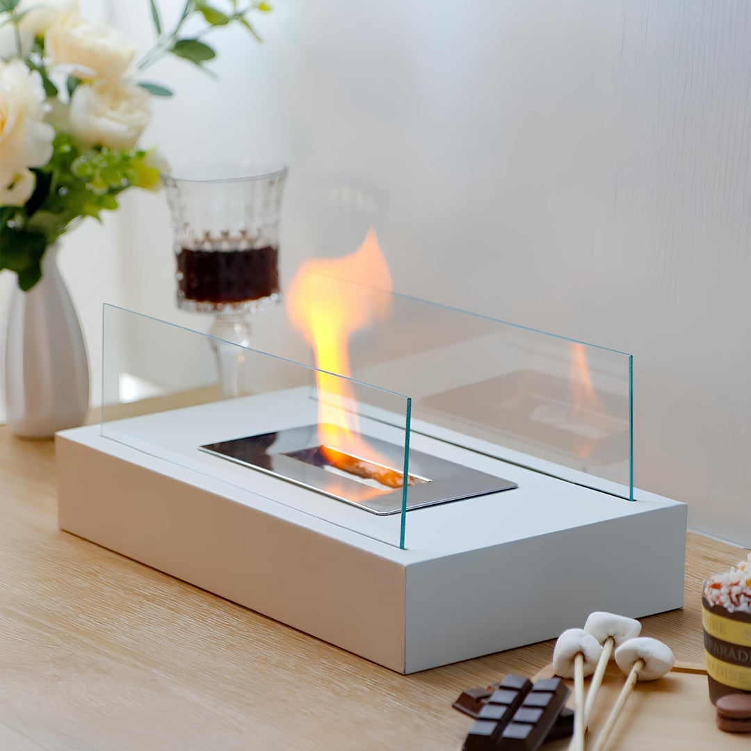 Modern Indoor/Outdoor Fire Feature – Elegant Ambiance