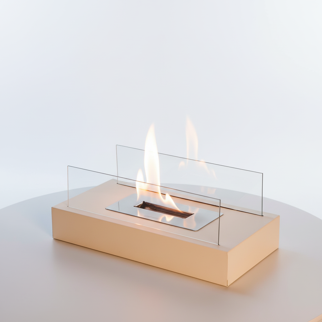 Modern Indoor/Outdoor Fire Feature – Elegant Ambiance