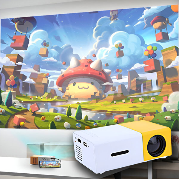 Portable Mini HD Projector for Big-Screen Movies at Home