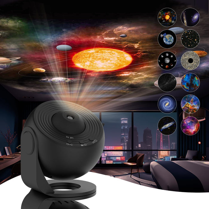 Hendrano™ 360° Planetarium Star Projector with 12 Galaxy Discs