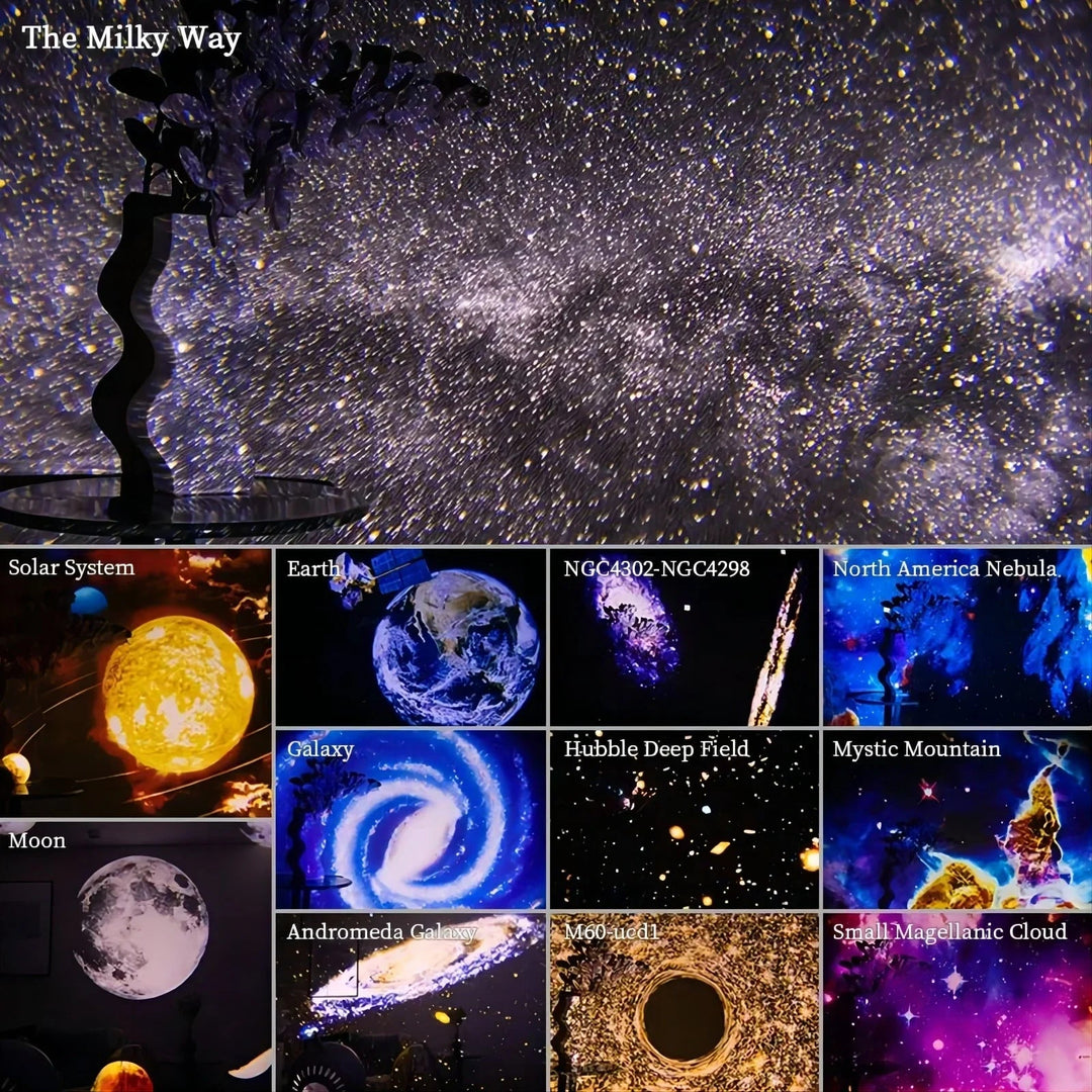 Hendrano™ 360° Planetarium Star Projector with 12 Galaxy Discs