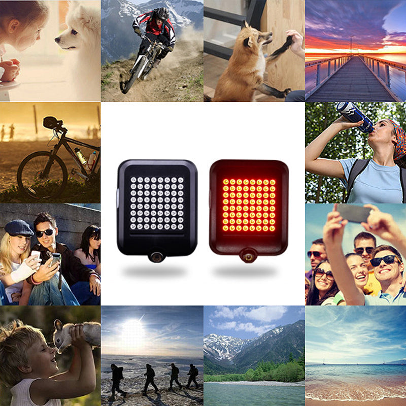 Hendrano™ Smart LED Bike Tail Light with Turn Signals and Brake Light