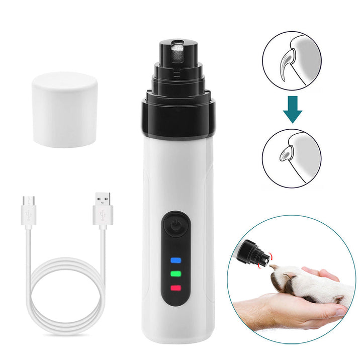 Hendrano™ Quiet Rechargeable Pet Nail Grinder with Diamond Drum Bit